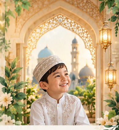 Desain undangan khitanan Al Fatih Garden