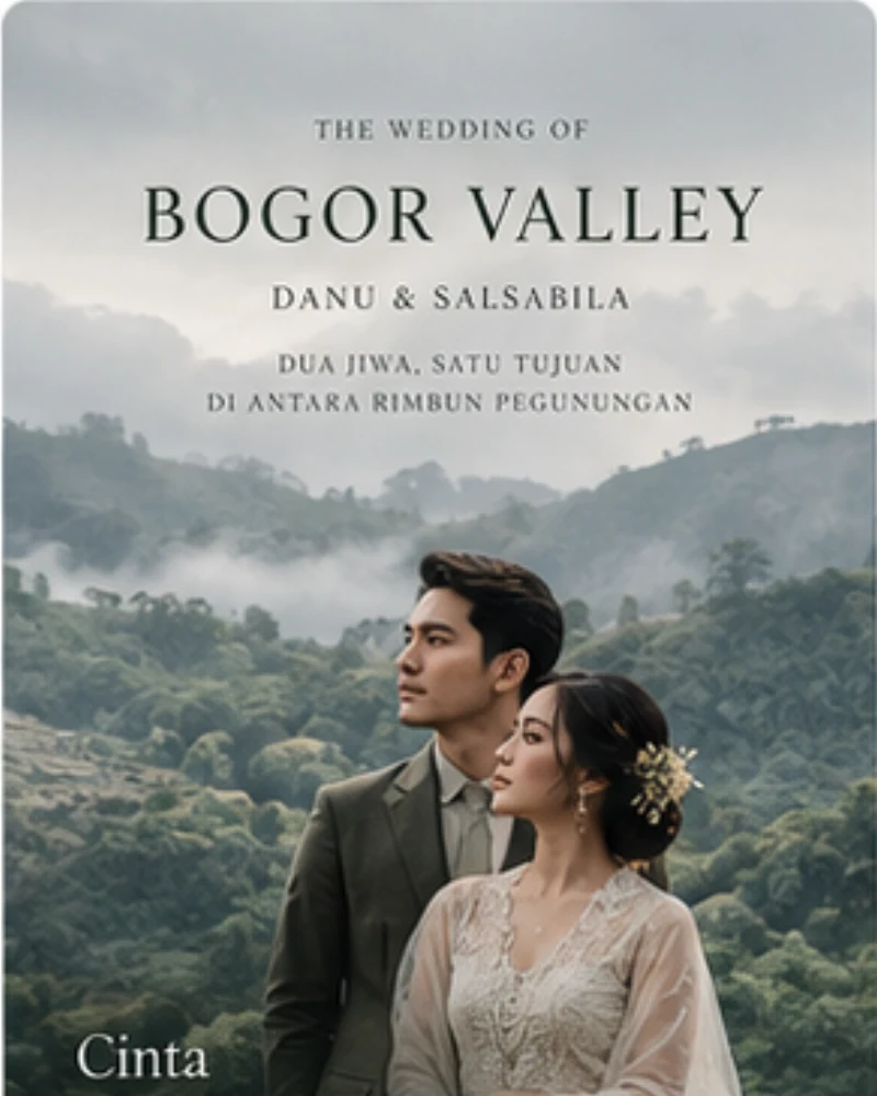 Desain undangan pernikahan Bogor Valley